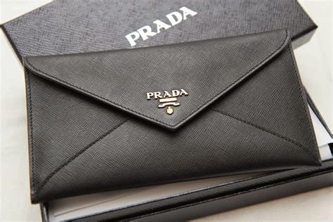 prada envelope style wallet|prada saffiano card wallet.